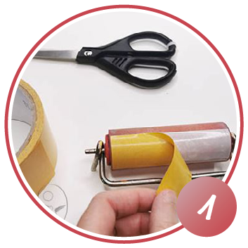 Kreativ mit Luftpolsterfolie Schritt 1